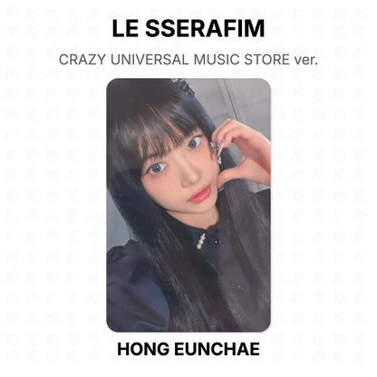 LE SSERAFIM CRAZY UNIVERSAL MUSIC STORE ver. Official Photocard
