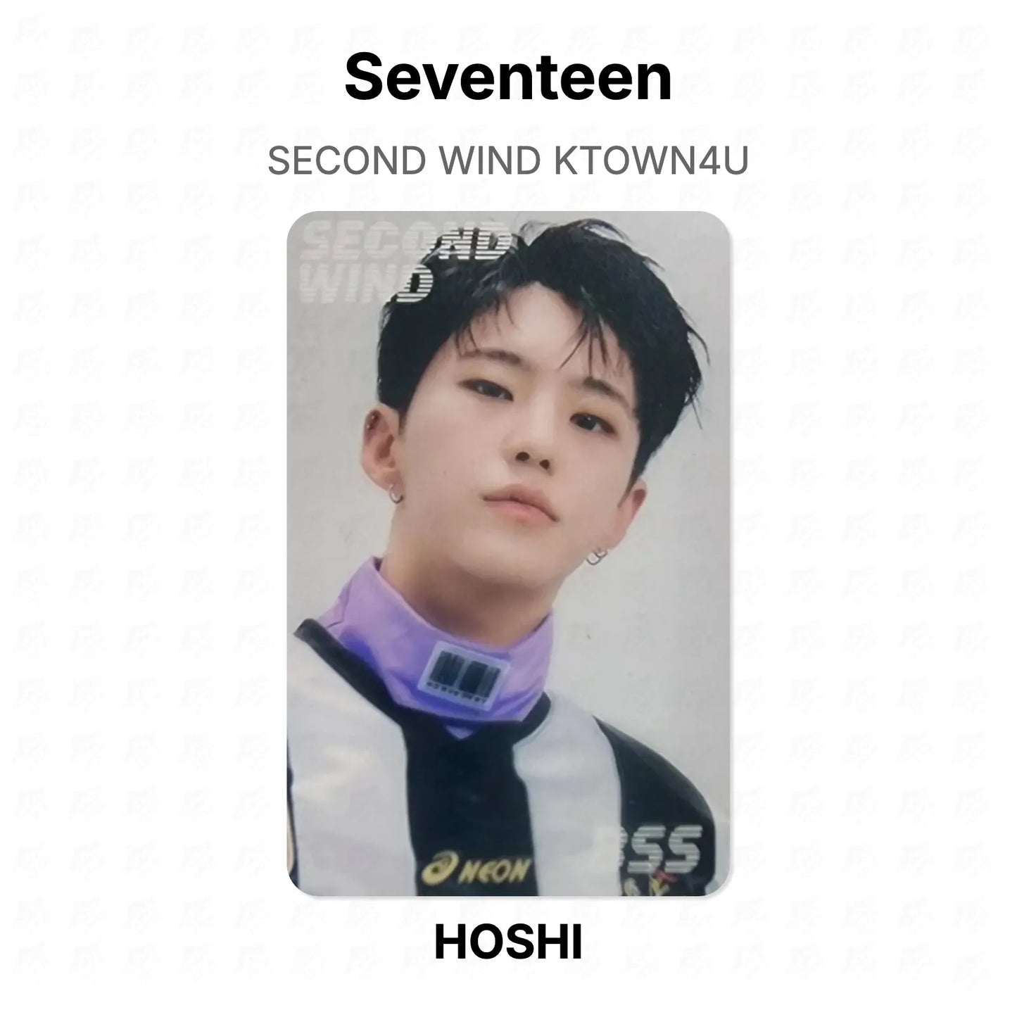 Seventeen SECOND WIND KTOWN4U Official Photocard