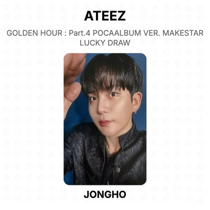 ATEEZ GOLDEN HOUR : Part.4 POCAALBUM VER. MAKESTAR LUCKY DRAW Official Photocard