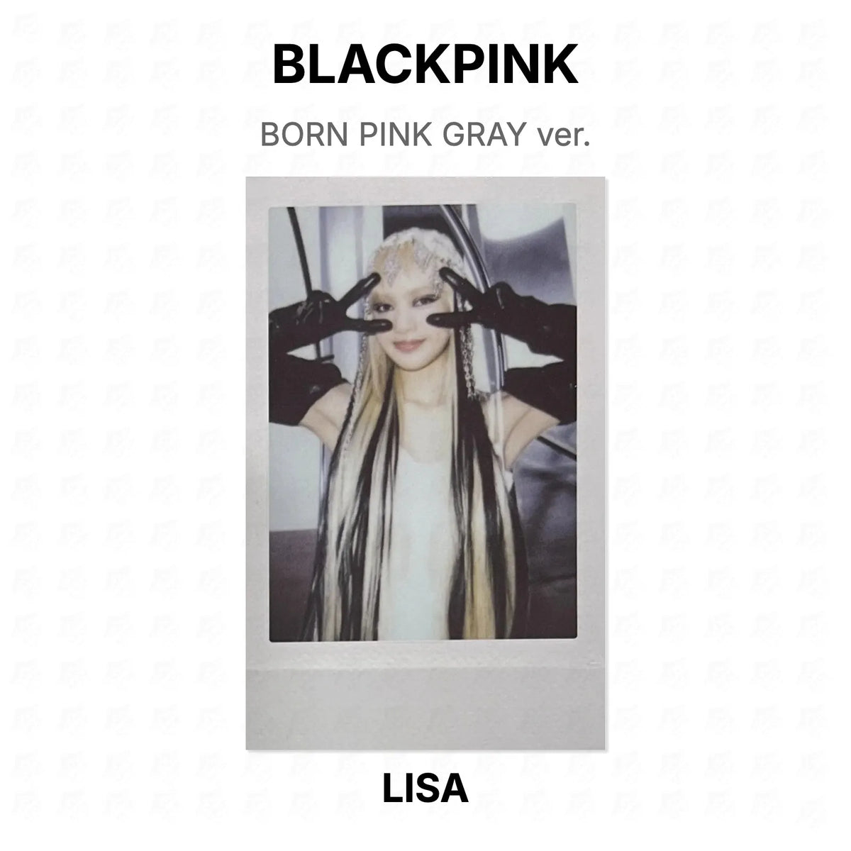 BLACKPINK BORN PINK GRAY ver. Official Photocard
