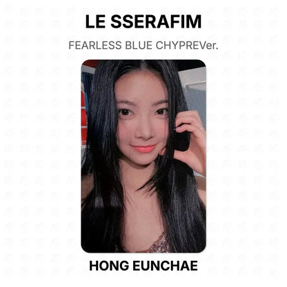 LE SSERAFIM FEARLESS BLUE CHYPREVer. Official Photocard