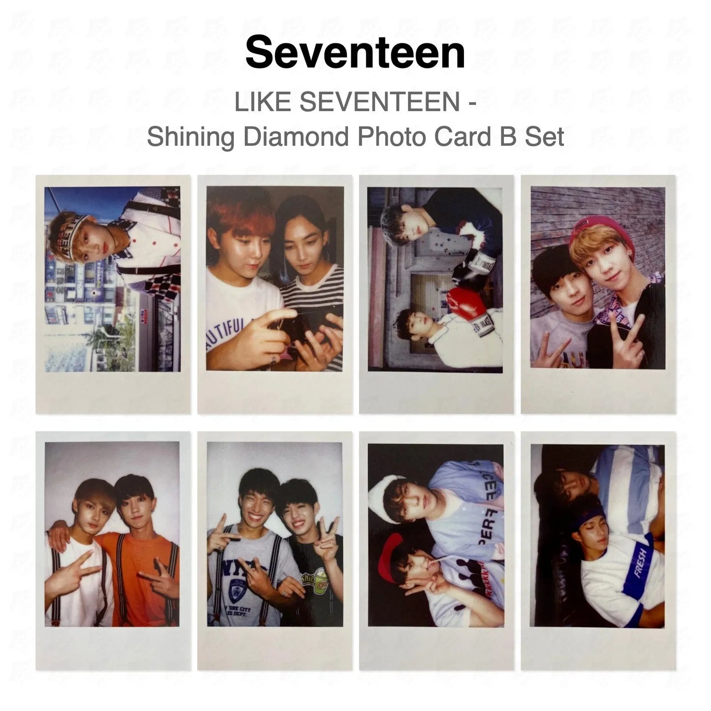 Seventeen LIKE SEVENTEEN - Shining Diamond Photo Card B Set Official Photocard
