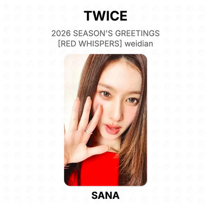 TWICE 2026 SEASON'S GREETINGS [RED WHISPERS] weidian Official Photocard