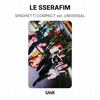 LE SSERAFIM SPAGHETTI COMPACT ver. UNIVERSAL Official Photocard