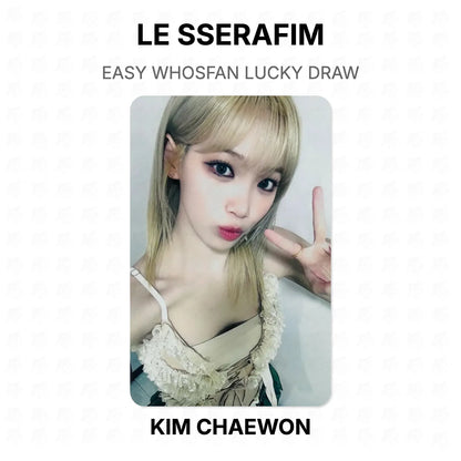 LE SSERAFIM EASY WHOSFAN LUCKY DRAW Official Photocard