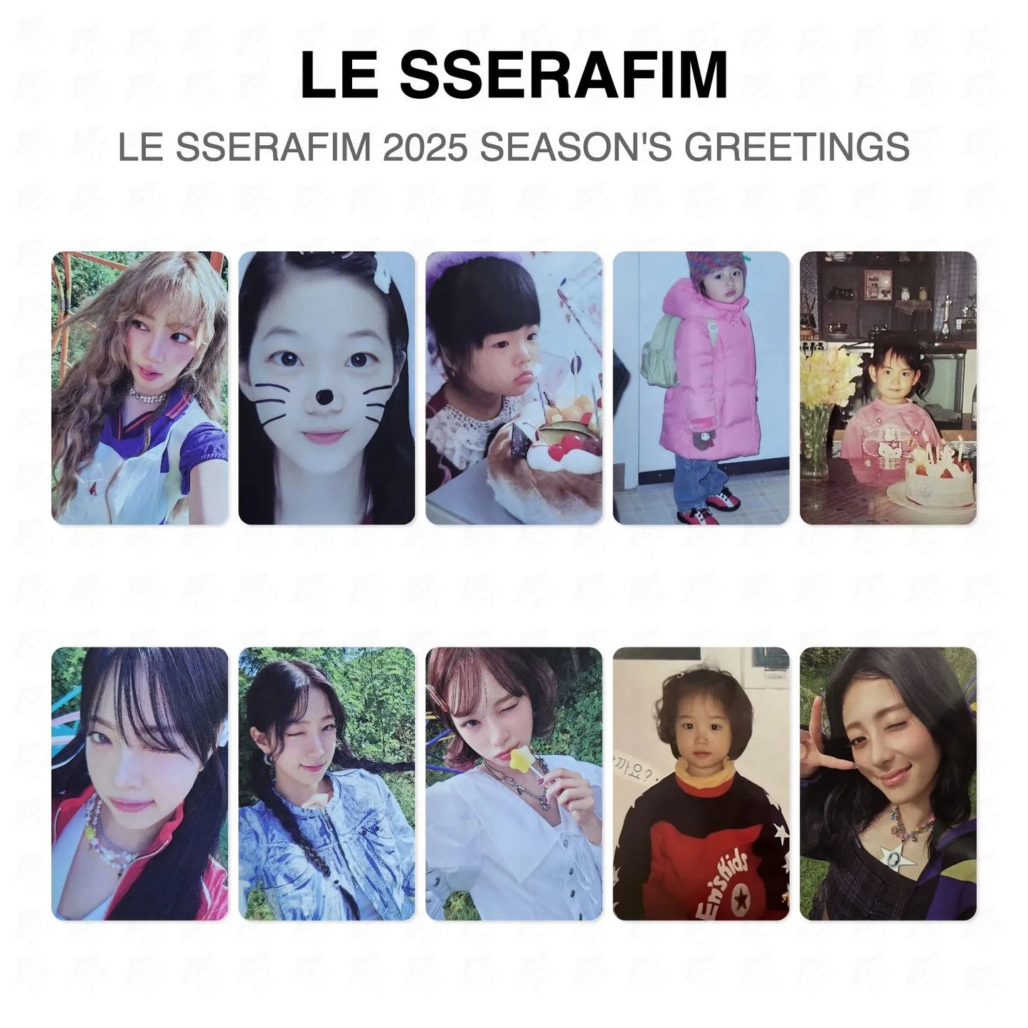 LE SSERAFIM 2025 SEASON'S GREETINGS Official Photocard