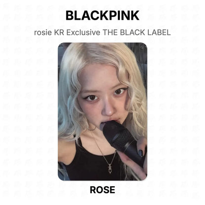 BLACKPINK rosie KR Exclusive THE BLACK LABEL Official Photocard