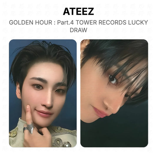 ATEEZ GOLDEN HOUR : Part.4 TOWER RECORDS LUCKY DRAW Official Photocard