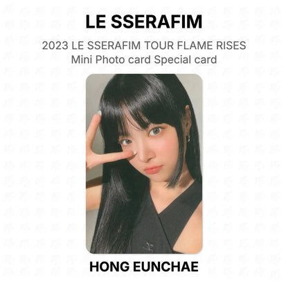 LE SSERAFIM 2023 LE SSERAFIM TOUR FLAME RISES Mini Photo card Special card Official Photocard