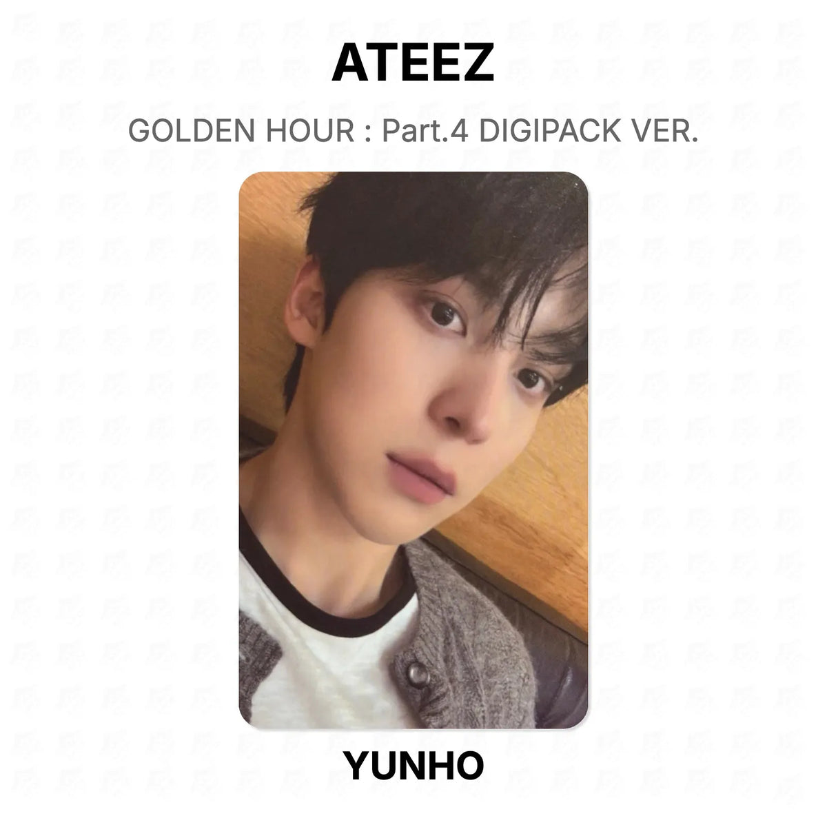 ATEEZ GOLDEN HOUR : Part.4 DIGIPACK VER. Official Photocard