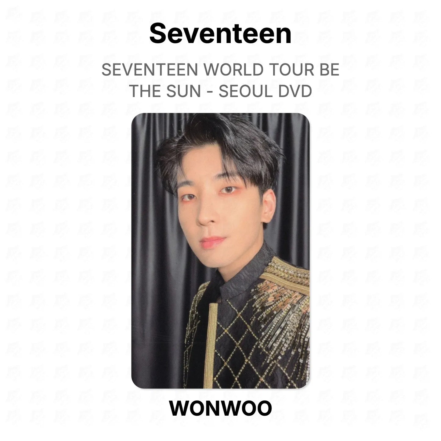 Seventeen WORLD TOUR BE THE SUN - SEOUL DVD Official Photocard