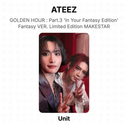 ATEEZ GOLDEN HOUR : Part.3 'In Your Fantasy Edition' Fantasy VER. Limited Edition MAKESTAR Official Photocard
