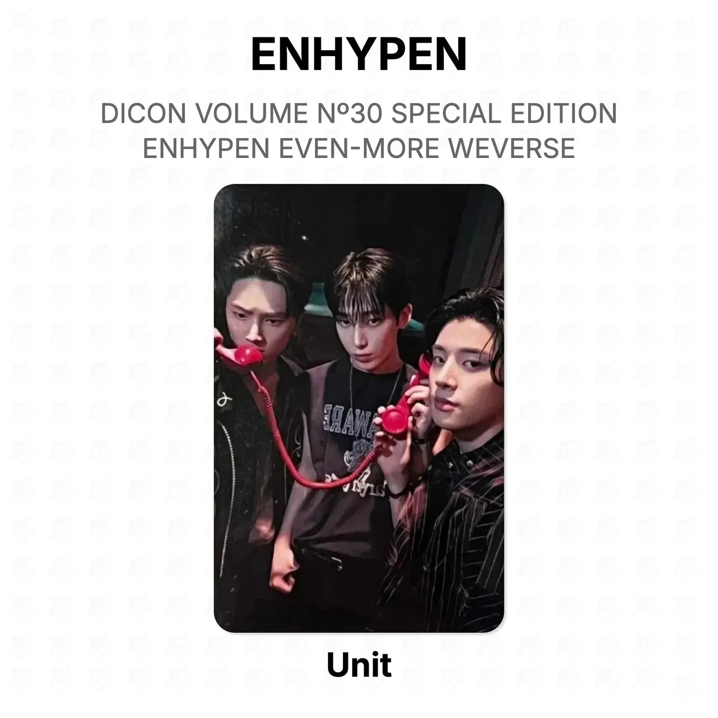 ENHYPEN DICON VOLUME Nº30 SPECIAL EDITION ENHYPEN EVEN-MORE WEVERSE Official Photocard