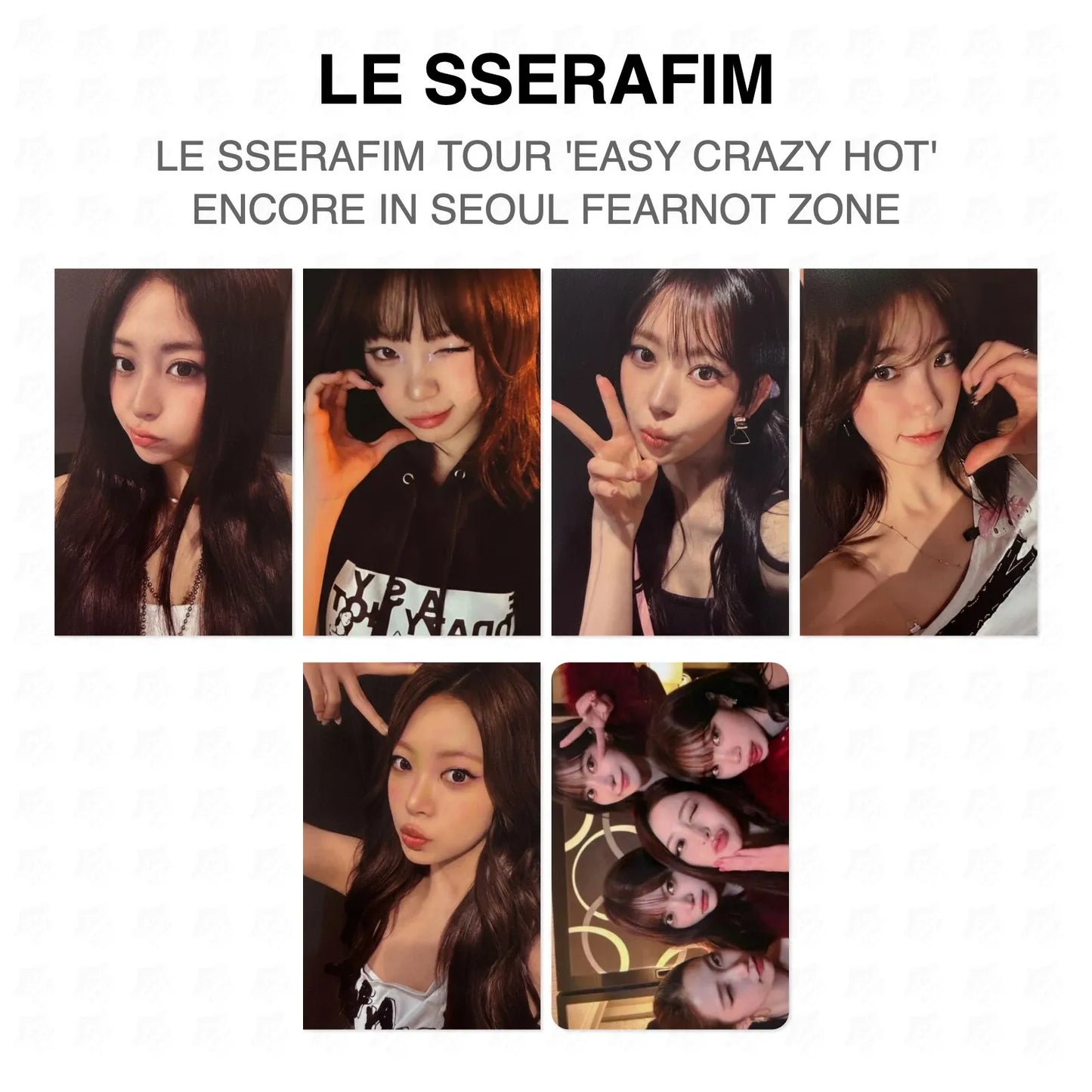 LE SSERAFIM TOUR 'EASY CRAZY HOT' ENCORE IN SEOUL FEARNOT ZONE Official Photocard