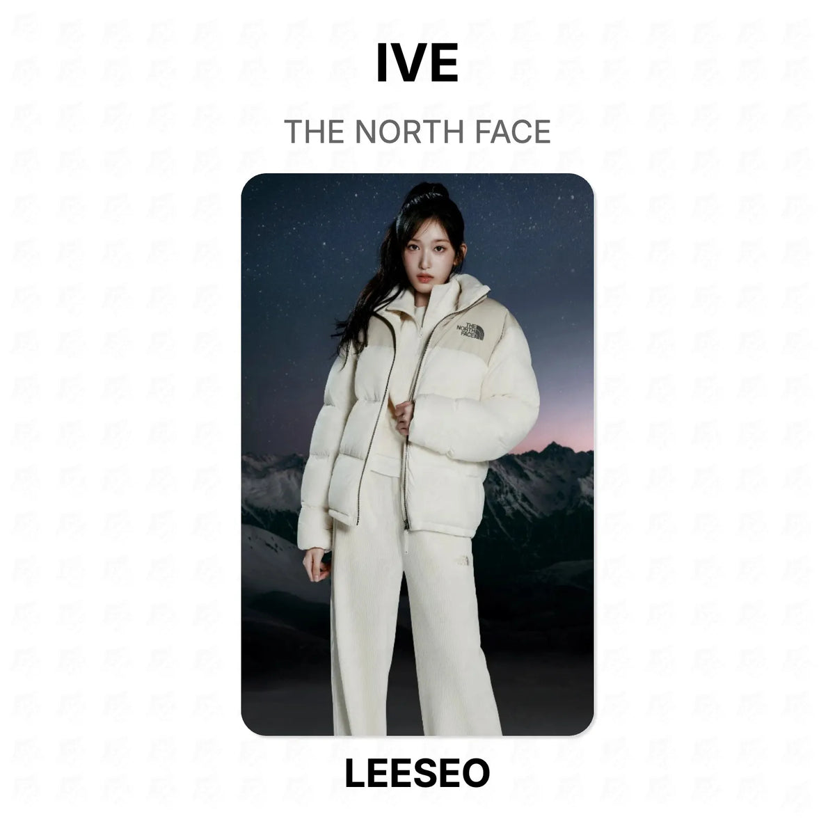 IVE THE NORTH FACE Official Photocard