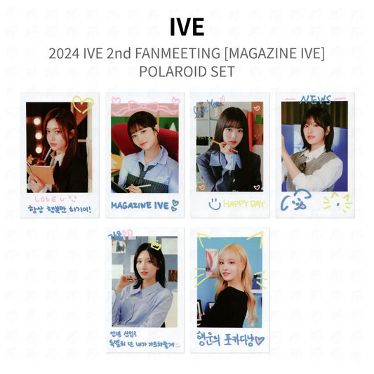 IVE 2024 IVE 2nd FANMEETING [MAGAZINE IVE] POLAROID SET Official Photocard