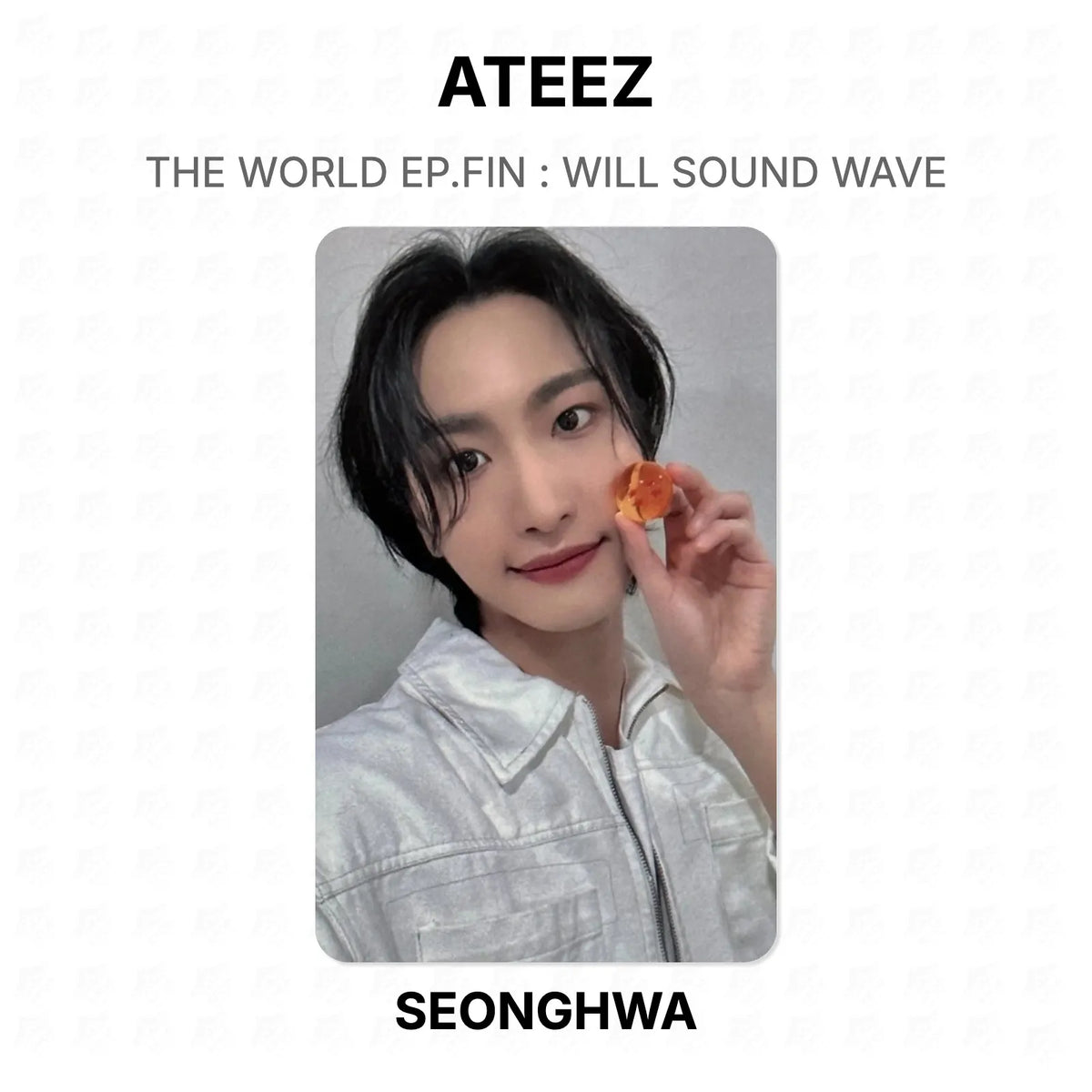 ATEEZ THE WORLD EP.FIN : WILL SOUND WAVE Official Photocard