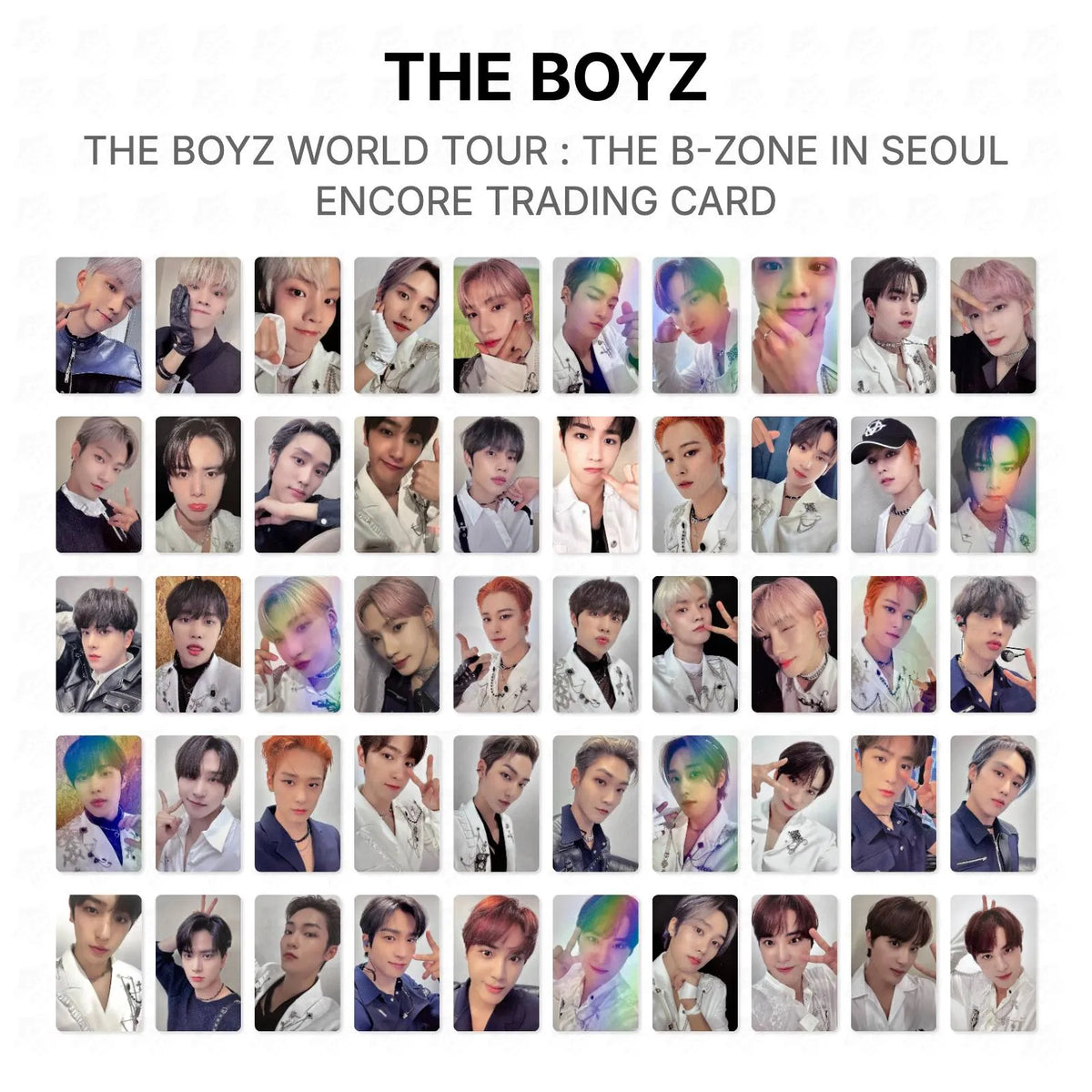 THE BOYZ WORLD TOUR : THE B-ZONE IN SEOUL ENCORE TRADING CARD Official Photocard