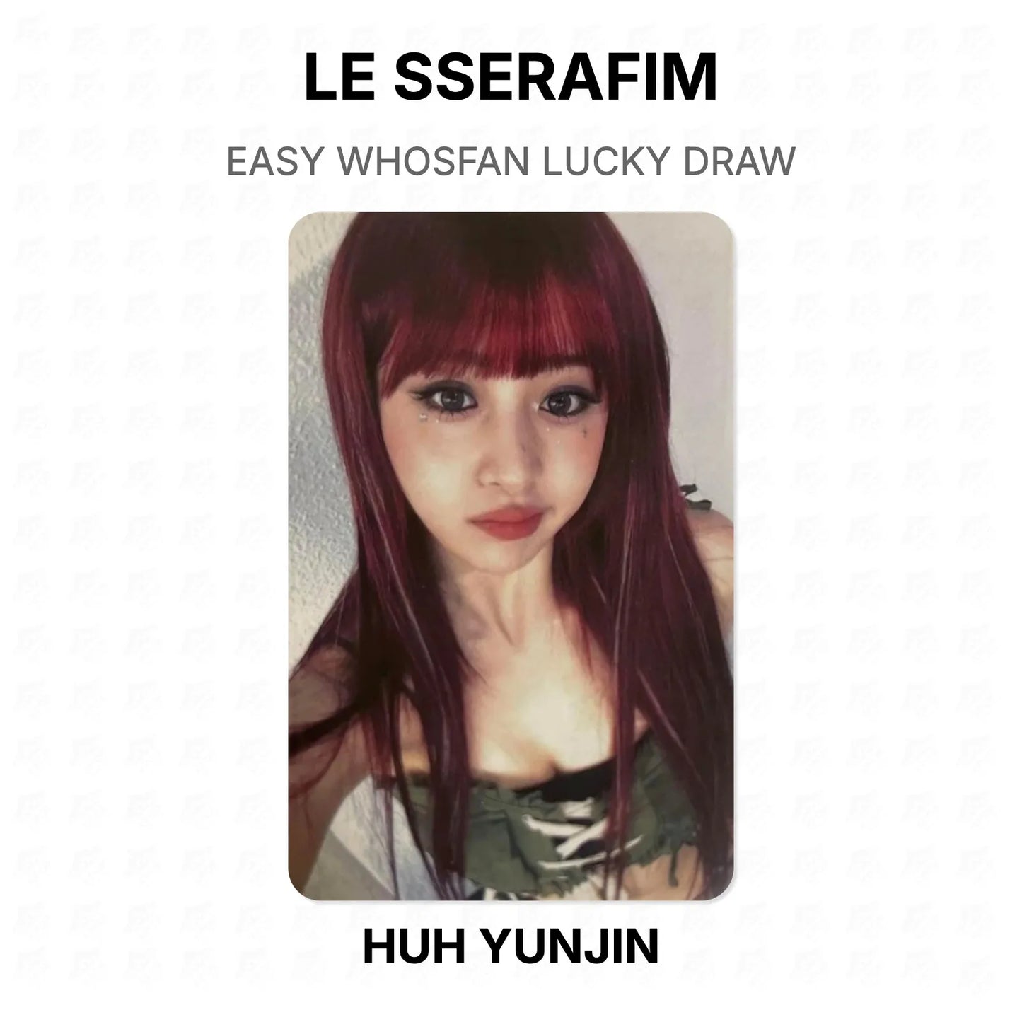 LE SSERAFIM EASY WHOSFAN LUCKY DRAW Official Photocard
