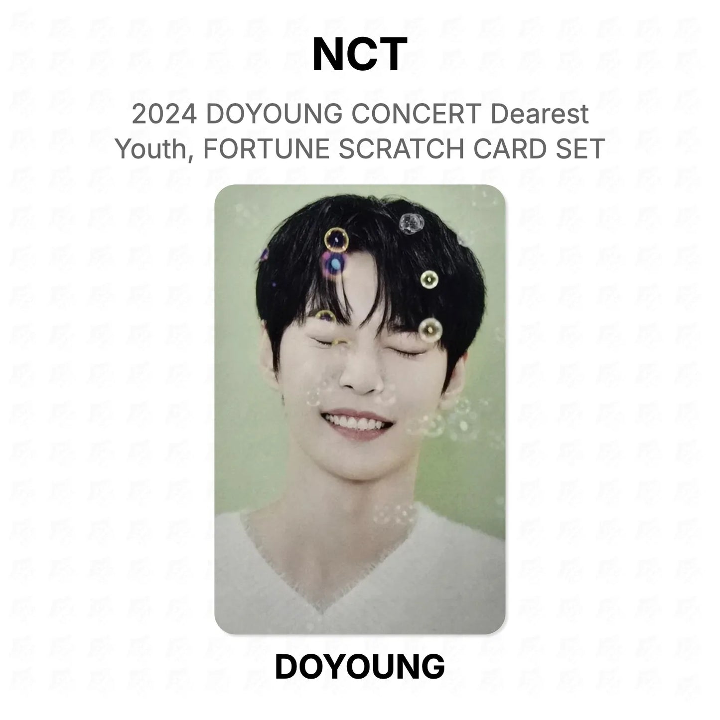 NCT 2024 DOYOUNG CONCERT Dearest Youth, FORTUNE SCRATCH CARD SET Official Photocard