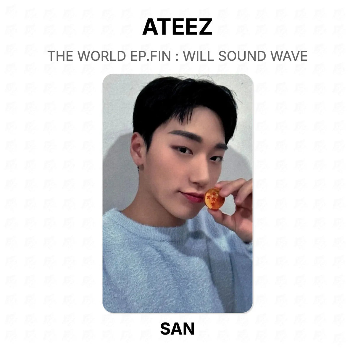 ATEEZ THE WORLD EP.FIN : WILL SOUND WAVE Official Photocard