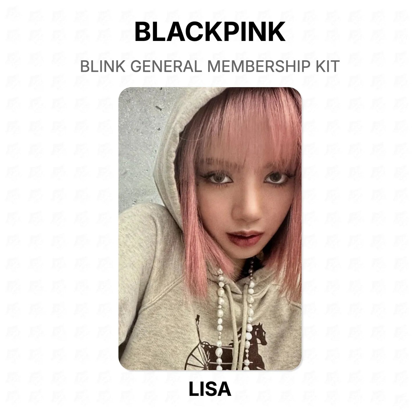 BLACKPINK BLINK GENERAL MEMBERSHIP KIT Official Photocard