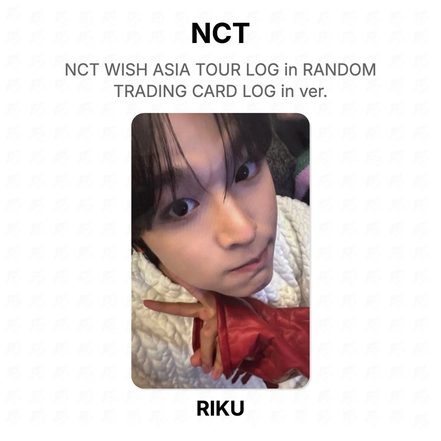 NCT WISH ASIA TOUR LOG in RANDOM TRADING CARD LOG in ver. Official Photocard
