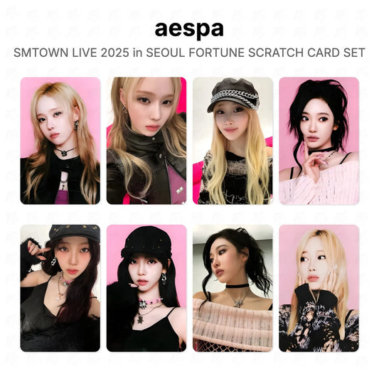 aespa SMTOWN LIVE 2025 in SEOUL FORTUNE SCRATCH CARD SET Official Photocard