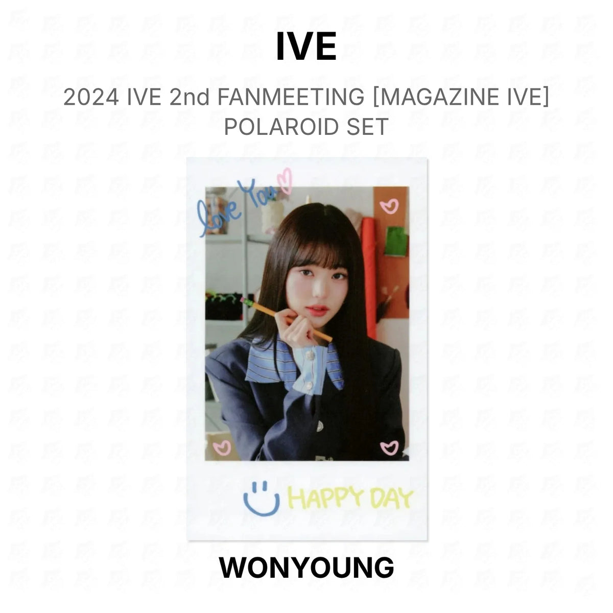 IVE 2024 IVE 2nd FANMEETING [MAGAZINE IVE] POLAROID SET Official Photocard