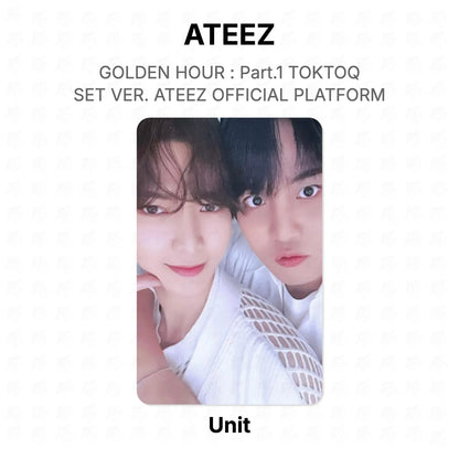 ATEEZ GOLDEN HOUR : Part.1 TOKTOQ SET VER. ATEEZ OFFICIAL PLATFORM Official Photocard