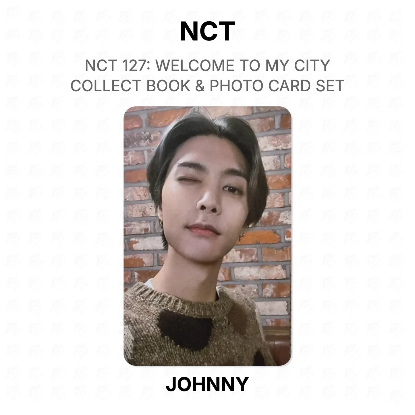 NCT 127: WELCOME TO MY CITY COLLECT BOOK & PHOTO CARD SET Official Photocard