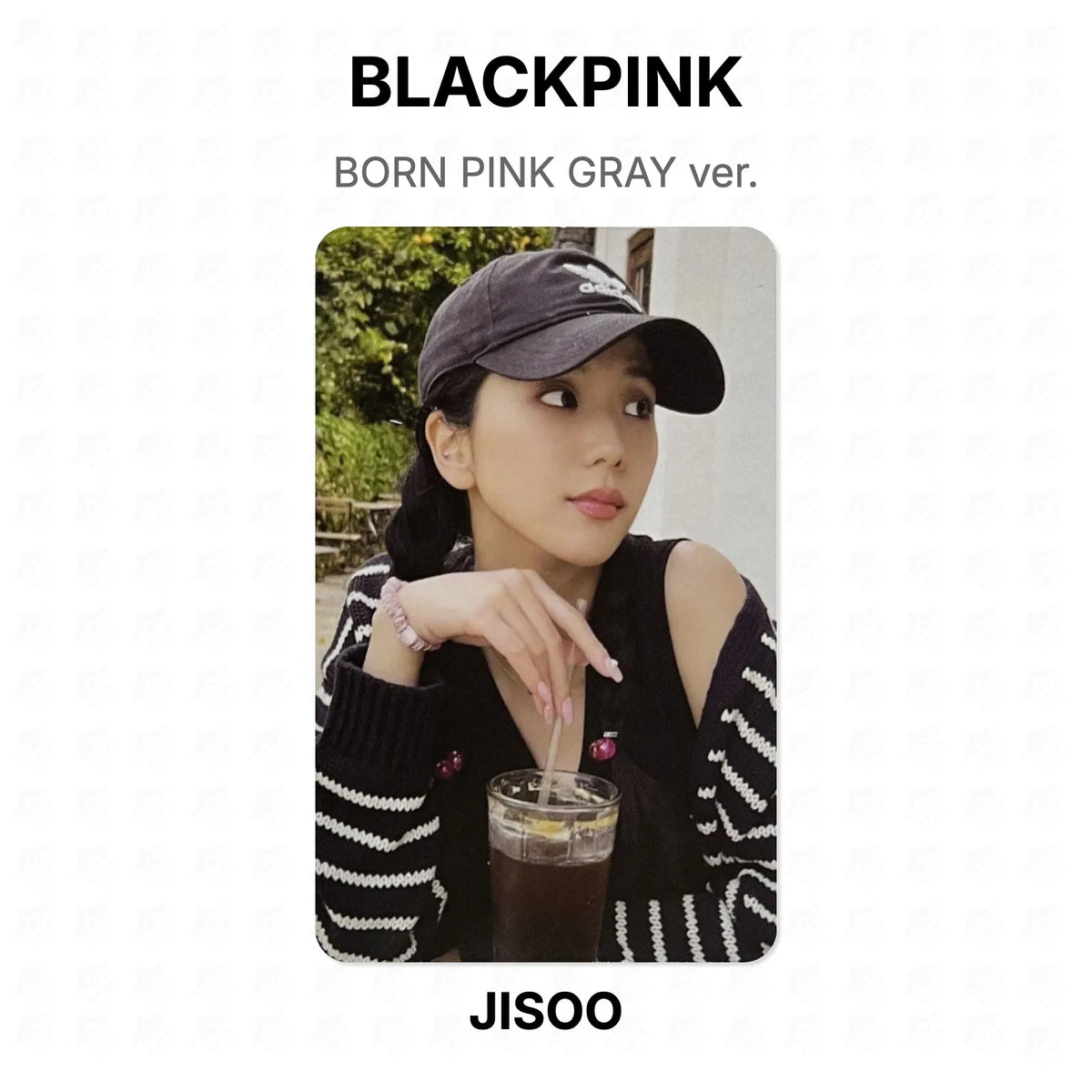 BLACKPINK BORN PINK GRAY ver. Official Photocard