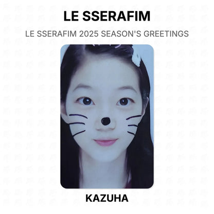 LE SSERAFIM 2025 SEASON'S GREETINGS Official Photocard