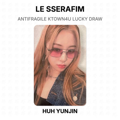 LE SSERAFIM ANTIFRAGILE KTOWN4U LUCKY DRAW Official Photocard