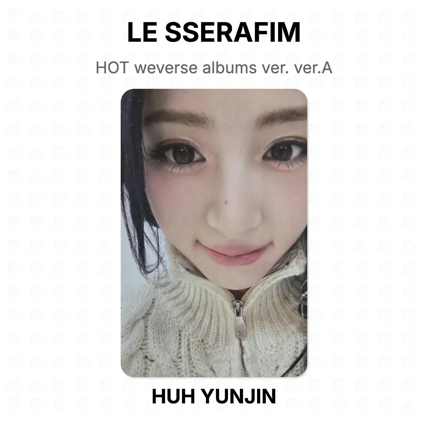 LE SSERAFIM HOT weverse albums ver. ver.A Official Photocard
