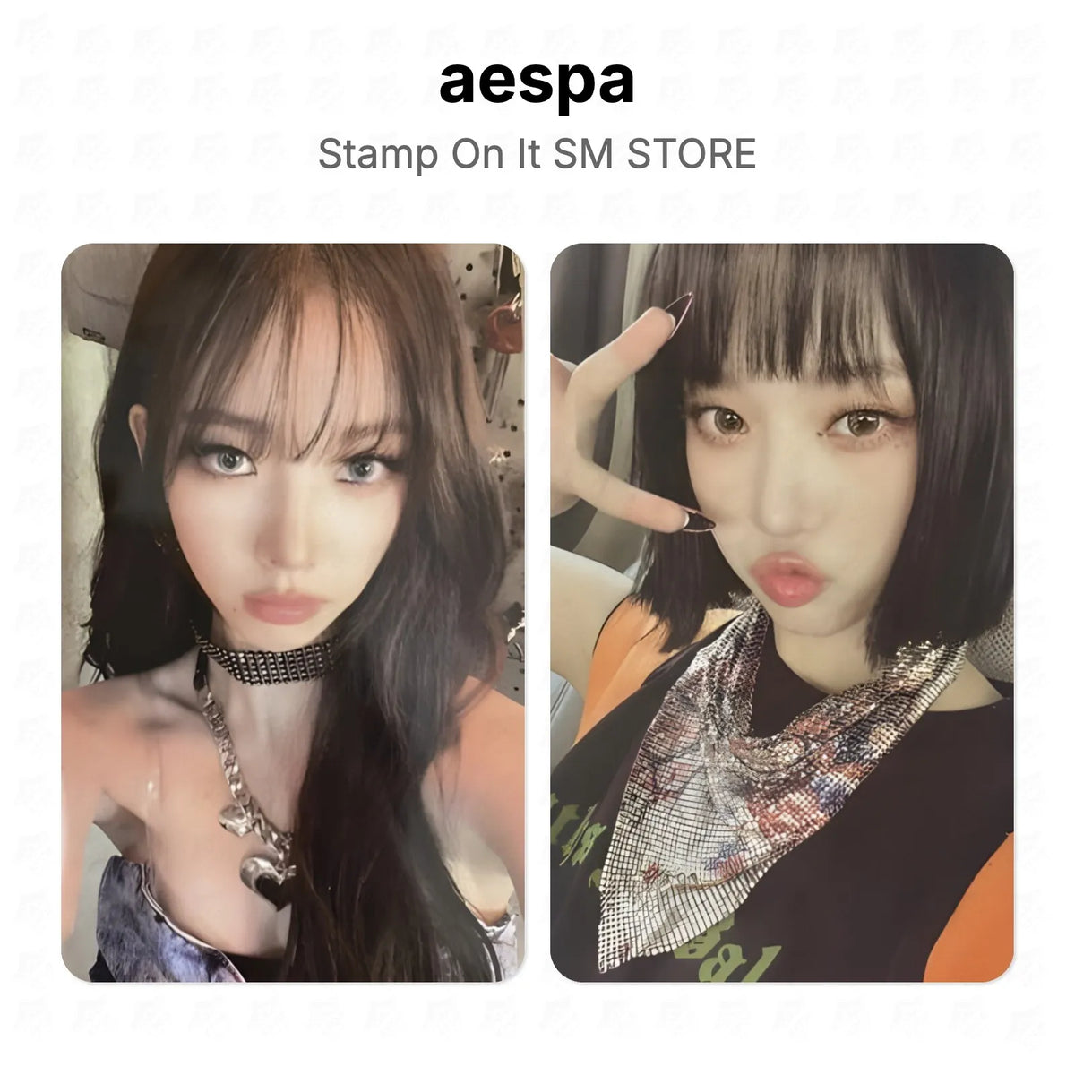 aespa Stamp On It SM STORE Official Photocard