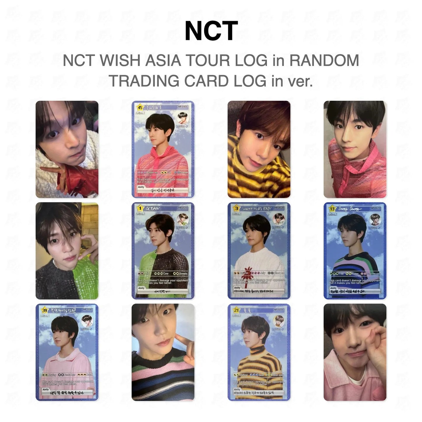 NCT WISH ASIA TOUR LOG in RANDOM TRADING CARD LOG in ver. Official Photocard