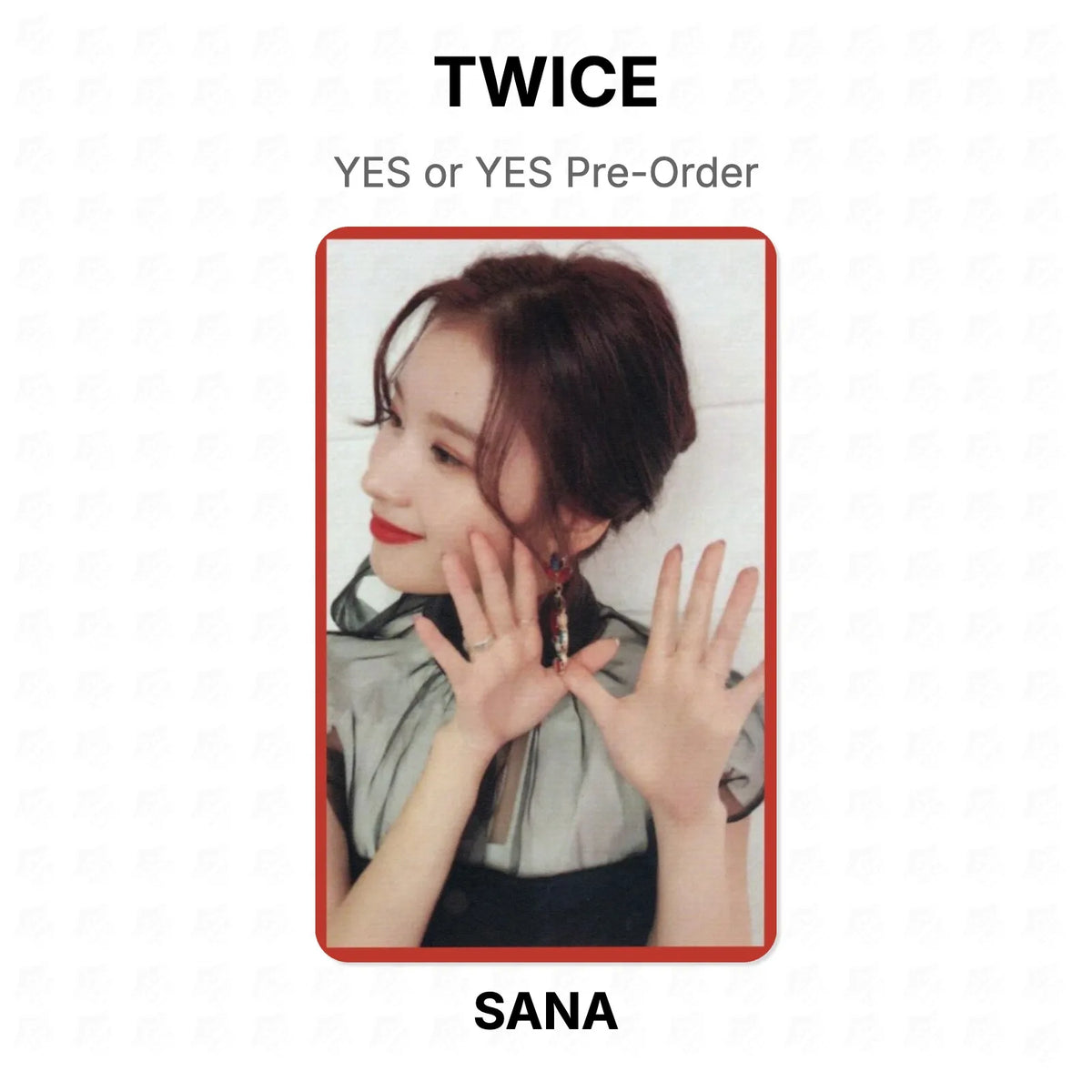 TWICE YES or YES Pre-Order Official Photocard