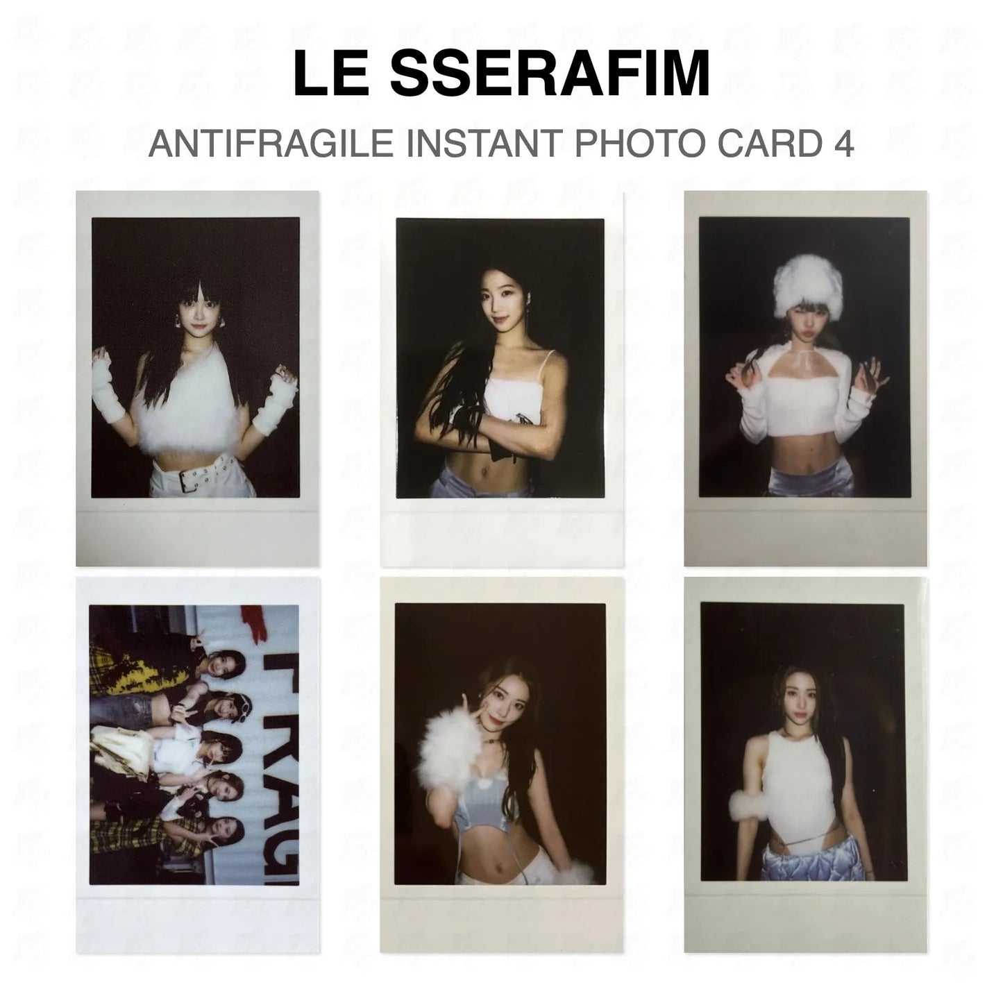 LE SSERAFIM ANTIFRAGILE INSTANT PHOTO CARD 4 Official Photocard