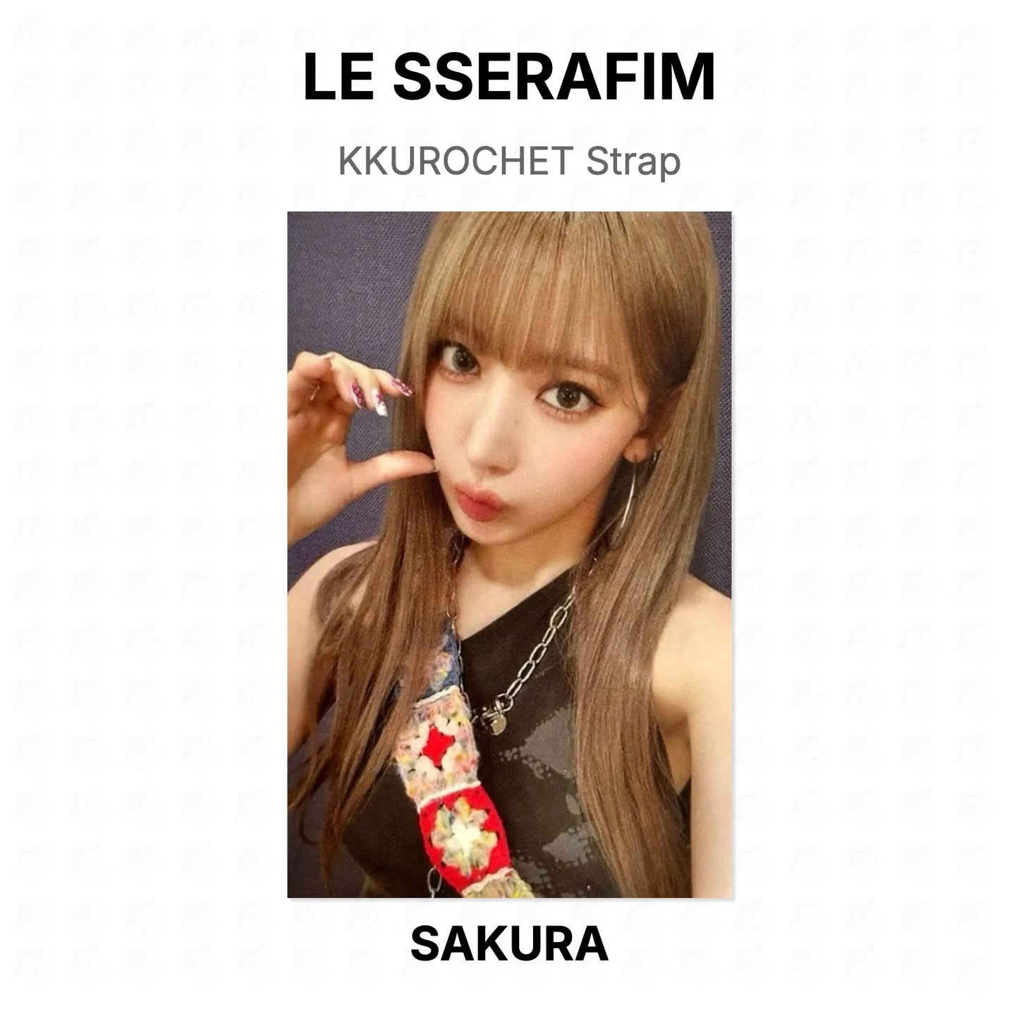 LE SSERAFIM KKUROCHET Strap Official Photocard