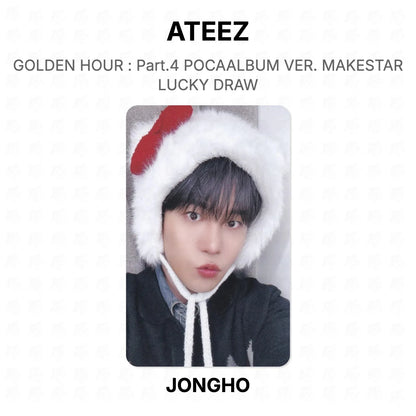 ATEEZ GOLDEN HOUR : Part.4 POCAALBUM VER. MAKESTAR LUCKY DRAW Official Photocard