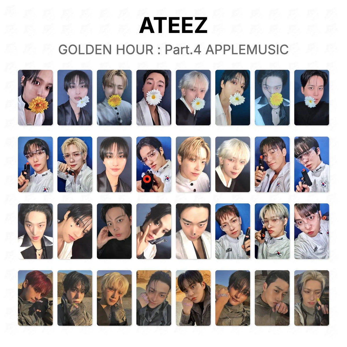 ATEEZ GOLDEN HOUR : Part.4 APPLEMUSIC Official Photocard