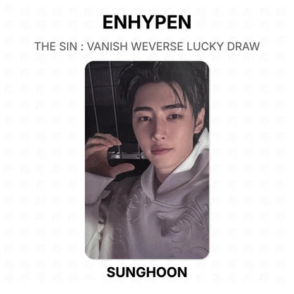 ENHYPEN THE SIN : VANISH WEVERSE LUCKY DRAW Official Photocard