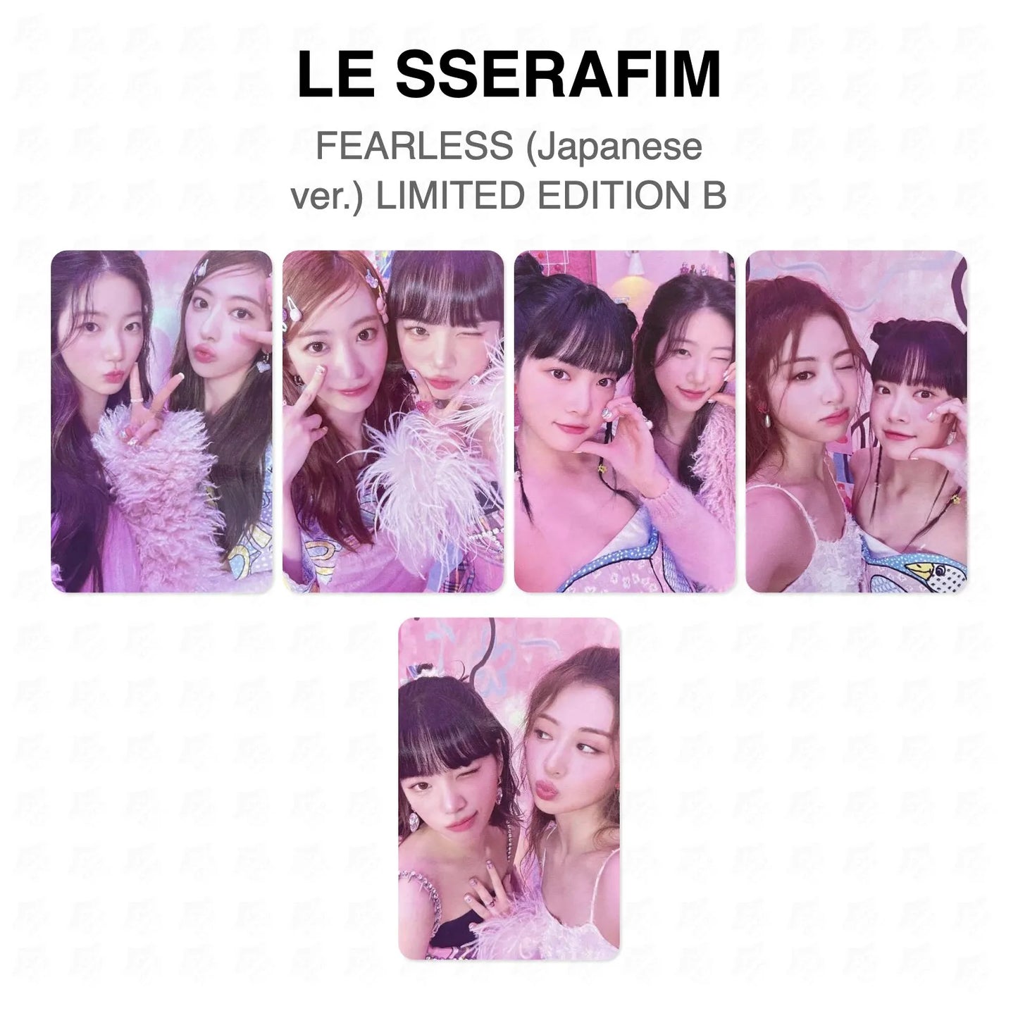 LE SSERAFIM FEARLESS (Japanese ver.) LIMITED EDITION B Official Photocard