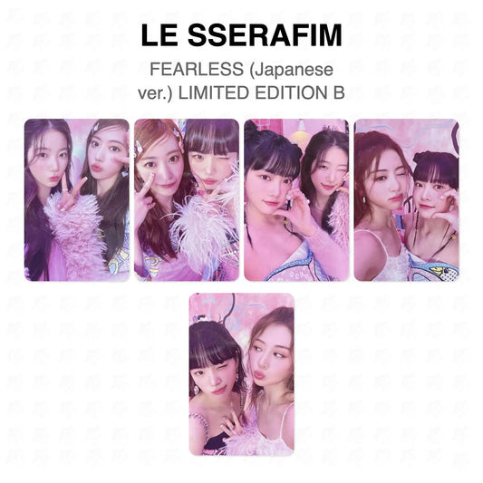 LE SSERAFIM FEARLESS (Japanese ver.) LIMITED EDITION B Official Photocard