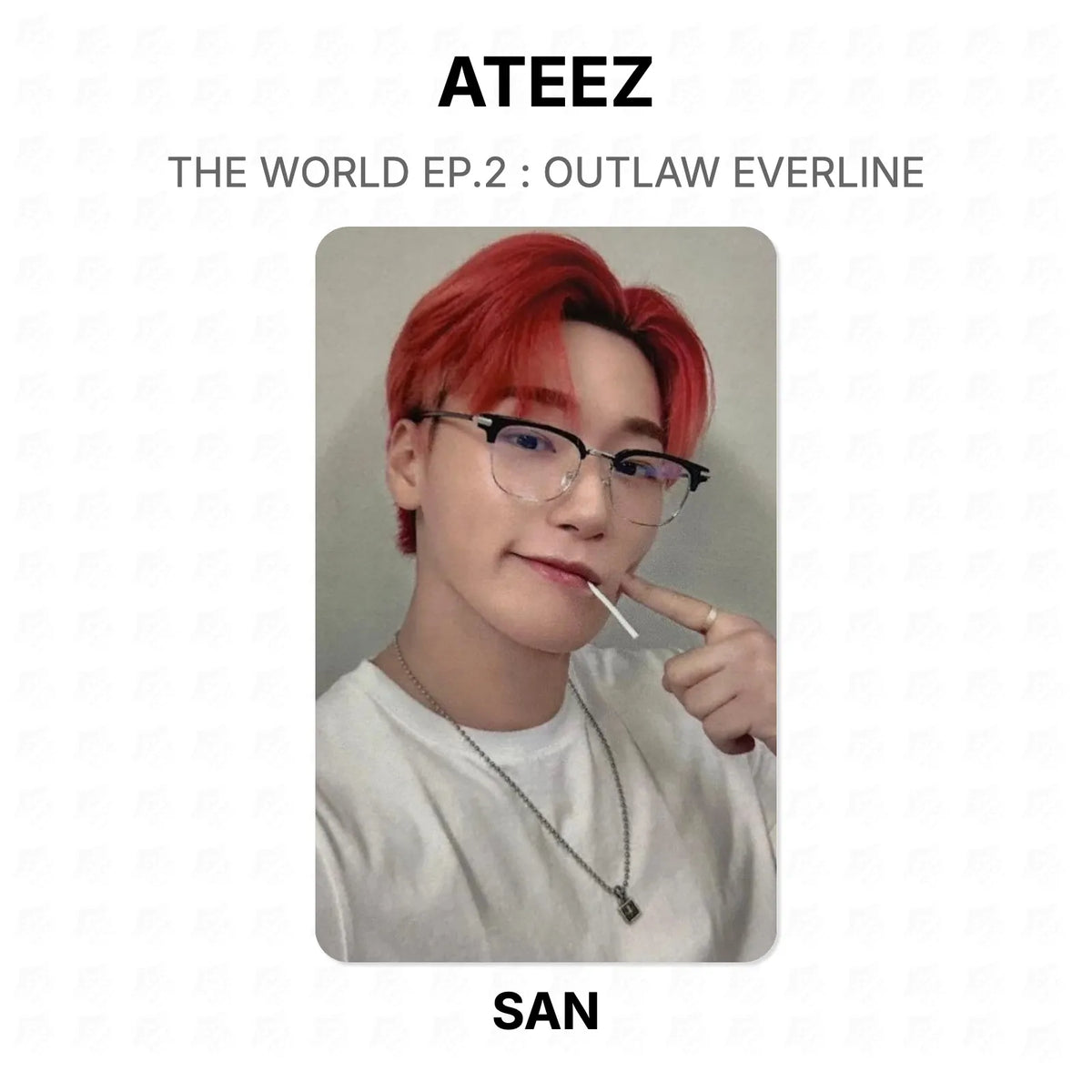 ATEEZ THE WORLD EP.2 : OUTLAW EVERLINE Official Photocard