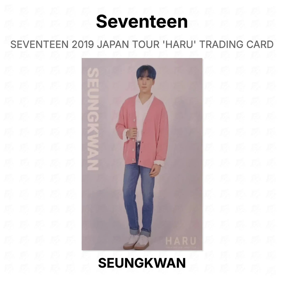 Seventeen 2019 JAPAN TOUR 'HARU' TRADING CARD Official Photocard
