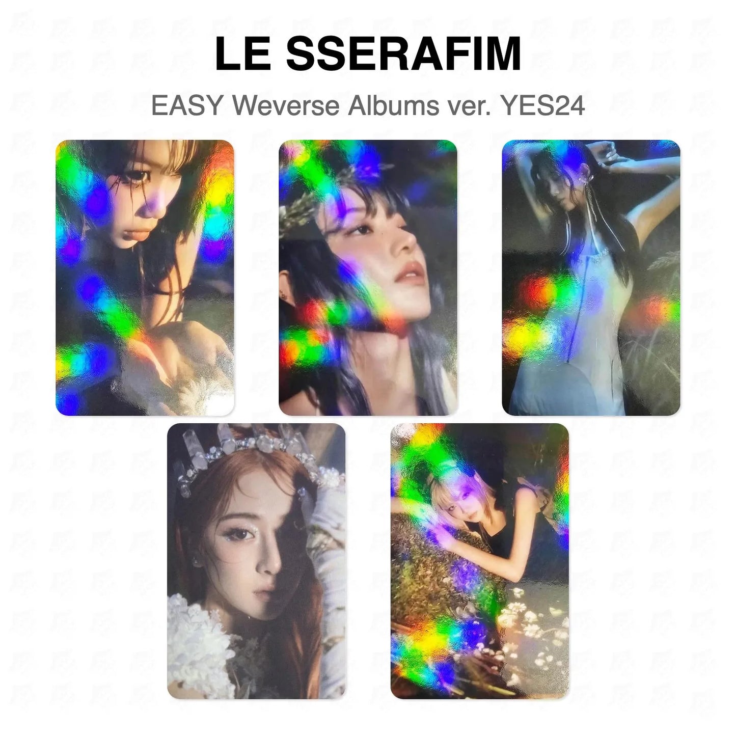 LE SSERAFIM EASY Weverse Albums ver. YES24 Official Photocard