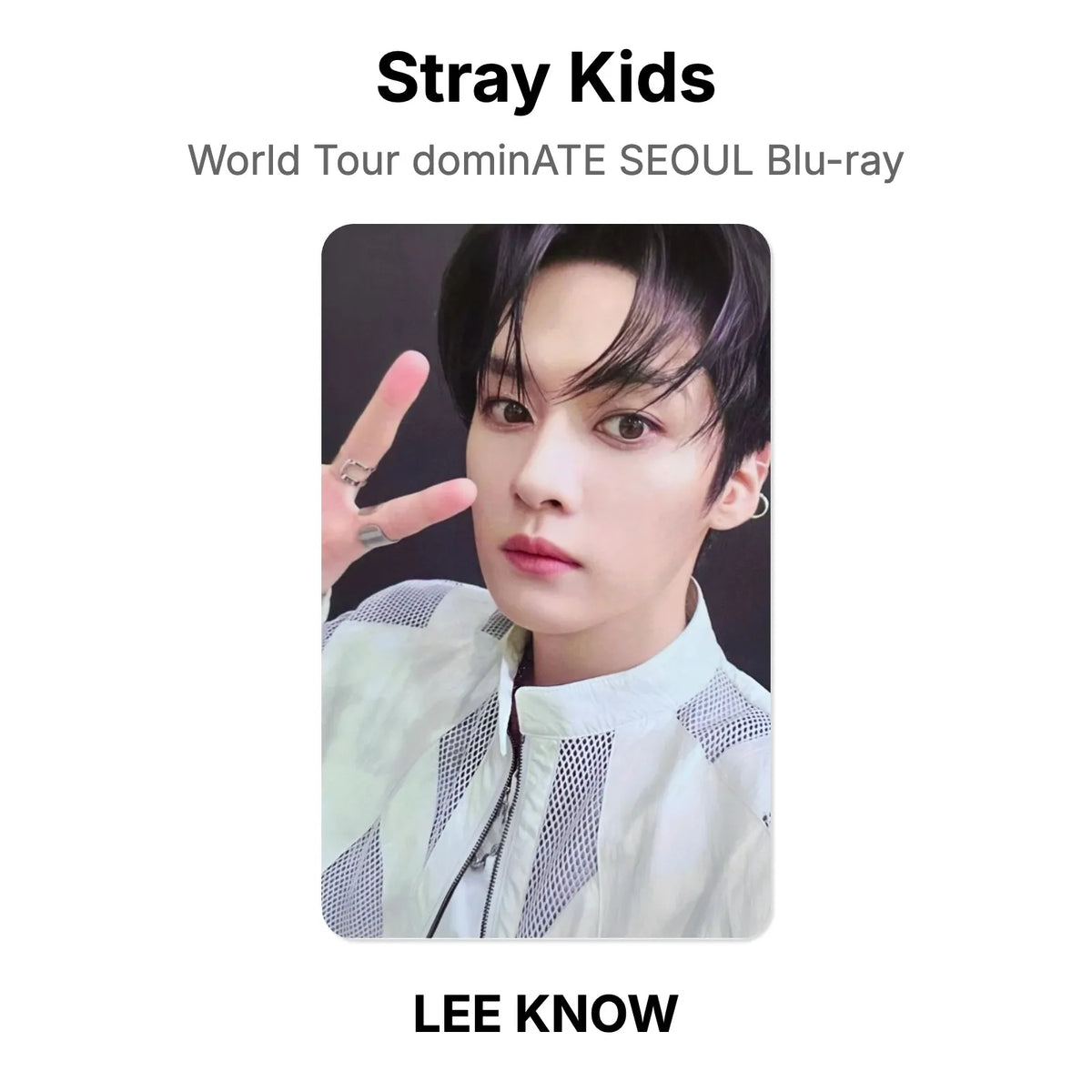 Stray Kids World Tour dominATE SEOUL Blu-ray 官方小卡