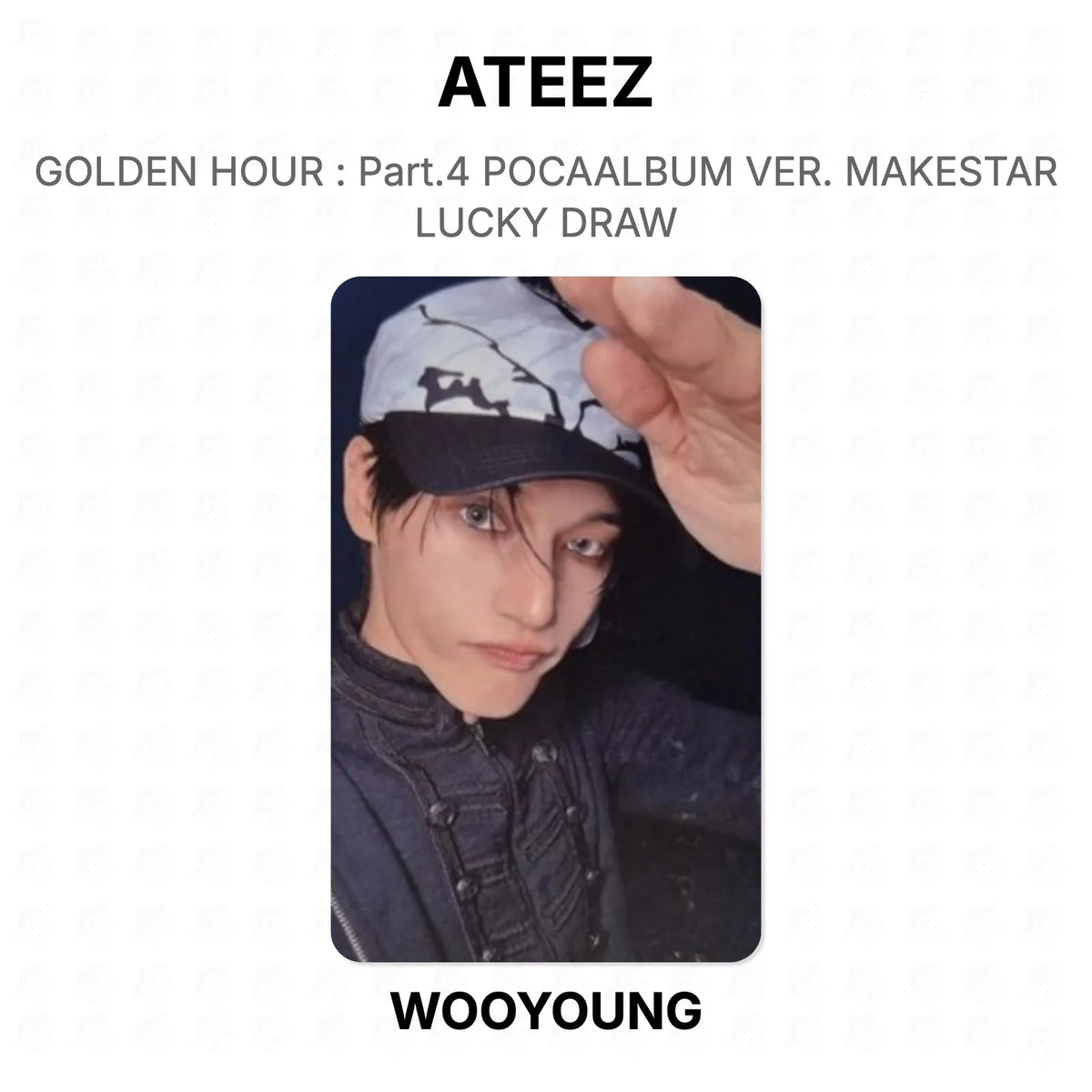 ATEEZ GOLDEN HOUR : Part.4 POCAALBUM VER. MAKESTAR LUCKY DRAW Official Photocard